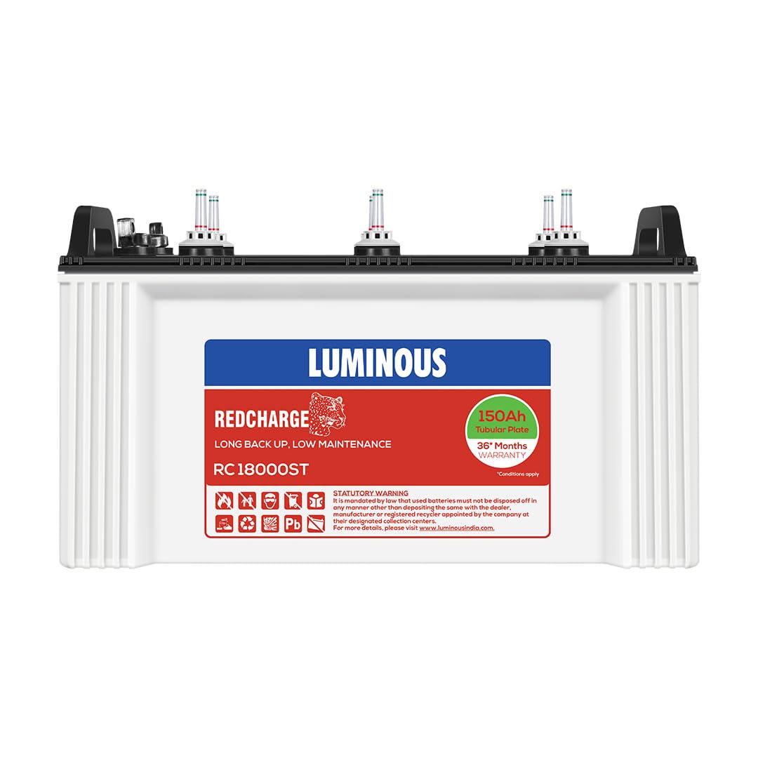 uminous Red Charge RC 18000ST 150 Ah 12V Short Tubular Inverter Battery

